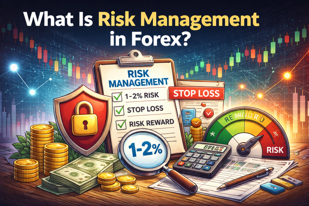 risk management in forex stop loss risk reward position sizing example chart