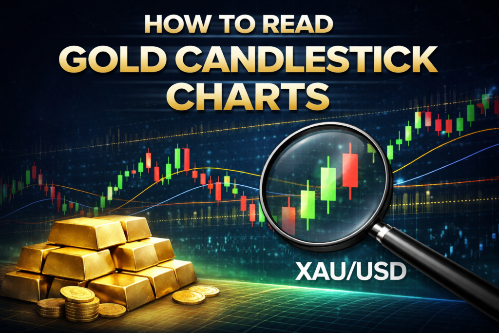 how to read gold candlestick charts