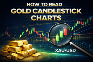 how to read gold candlestick charts