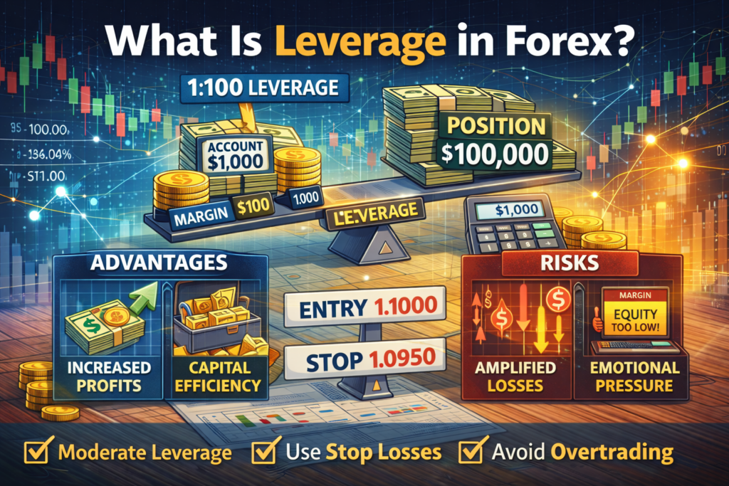 what is leverage in forex margin example chart