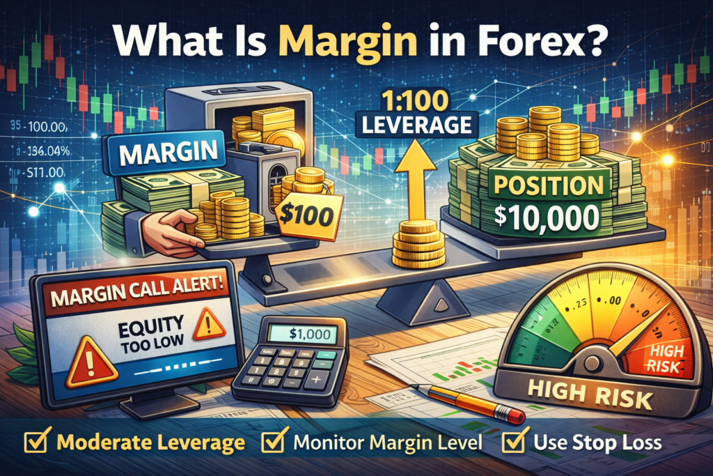 what is margin in forex leverage example chart