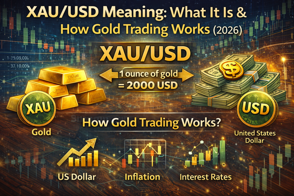 XAU/USD meaning gold trading chart example